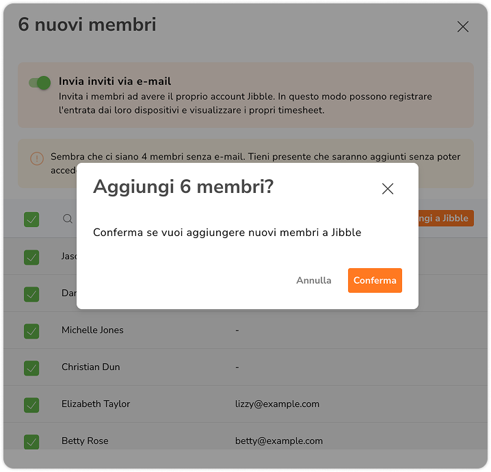 Confirm importing Quickbooks member